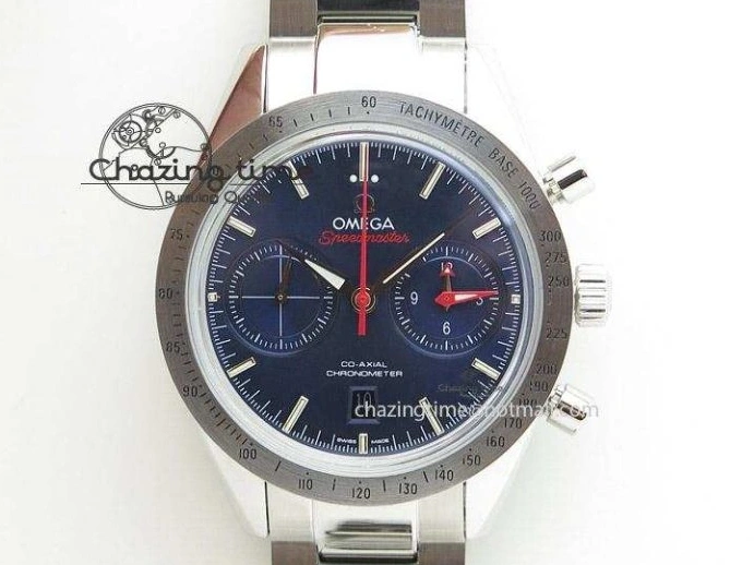 0521 Speedmaster ’57 Co-Axial SS RG OMF 1:1 Best Edition Black Dial On SS RG Bracelet A9300 (Free Leather Strap) RelaxedFit 8071